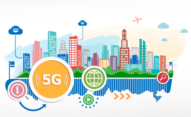 What is 5G colourful city