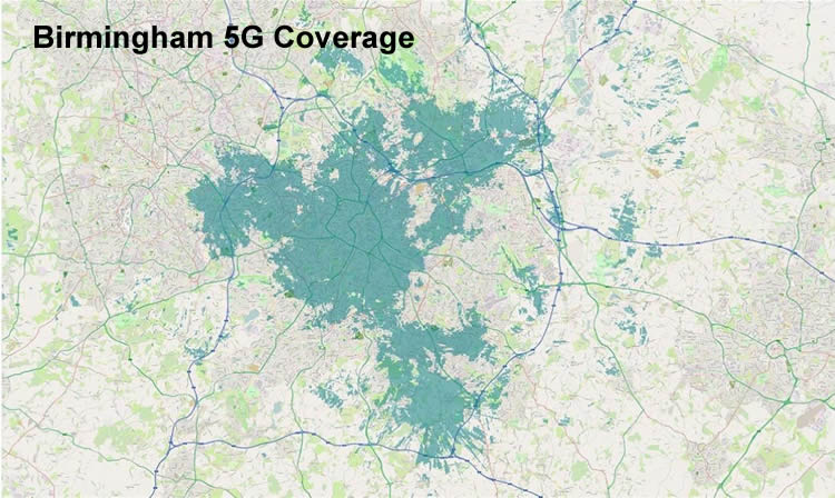 Birmingham 5G coverage