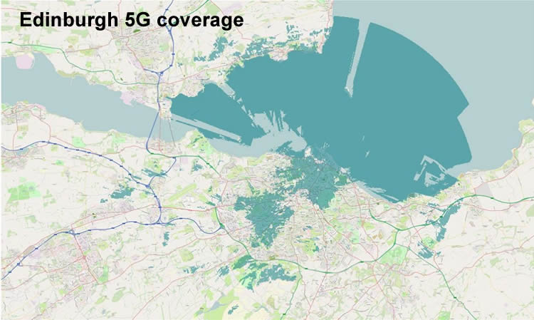 Edinburgh 5G coverage