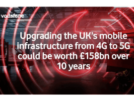 Vodafone predicts £158bn economy boost in switch from 4G to 5G