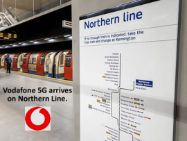 Vodafone expands its 5G coverage on the London Underground
